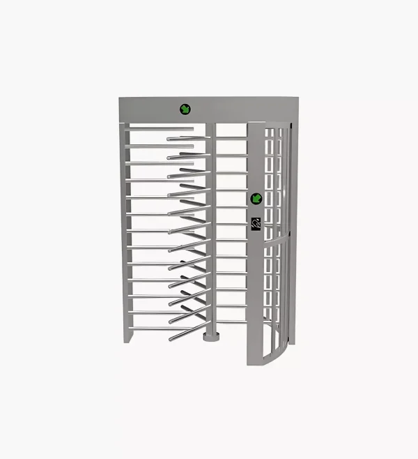 Single-aisle, full-height turnstile
